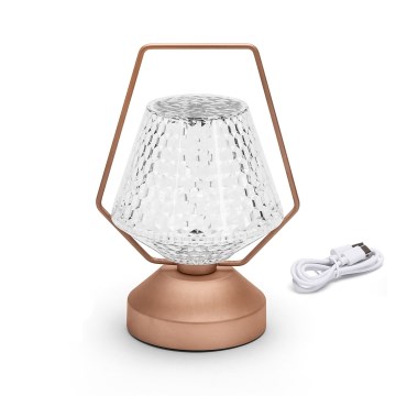 Aigostar - LED Ljusreglerad uppladdningsbar bordslampa LED/1W/5V 2700/4000/6500K 1800mAh 20 cm