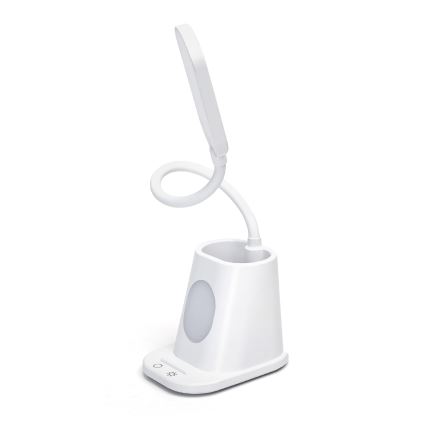 Aigostar - LED Ljusreglerad uppladdningsbar bordslampa LED/2,8W/5V 1800mAh 3000/5000K vit