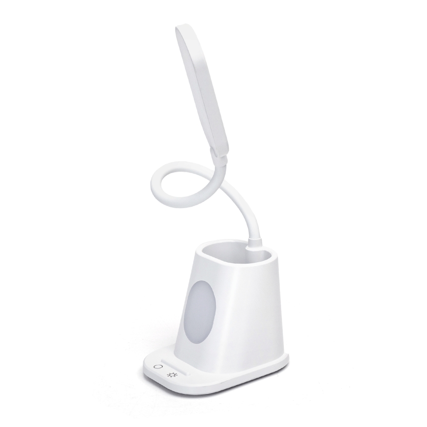 Aigostar - LED Ljusreglerad uppladdningsbar bordslampa LED/2,8W/5V 1800mAh 3000/5000K vit