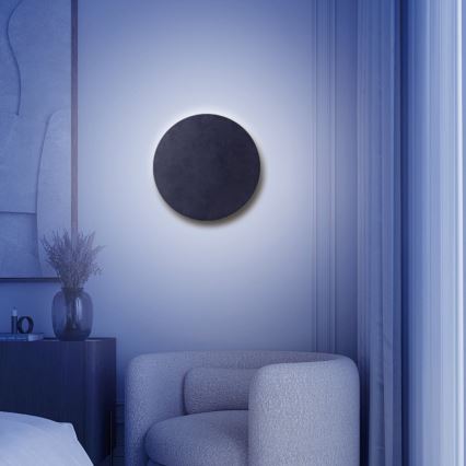 Aigostar - LED ljusreglerad vägglampa MESH Smart LED/12W/230V 2700-6500K svart