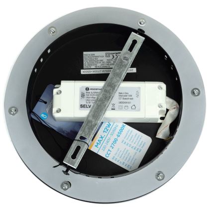 Aigostar - LED ljusreglerad vägglampa MESH Smart LED/12W/230V 2700-6500K svart