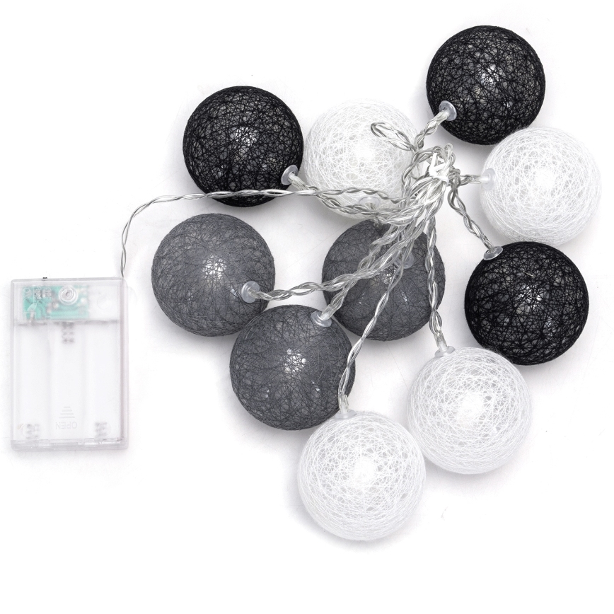 Aigostar - LED-ljusslinga 10xLED/3xAA 2m varmvit