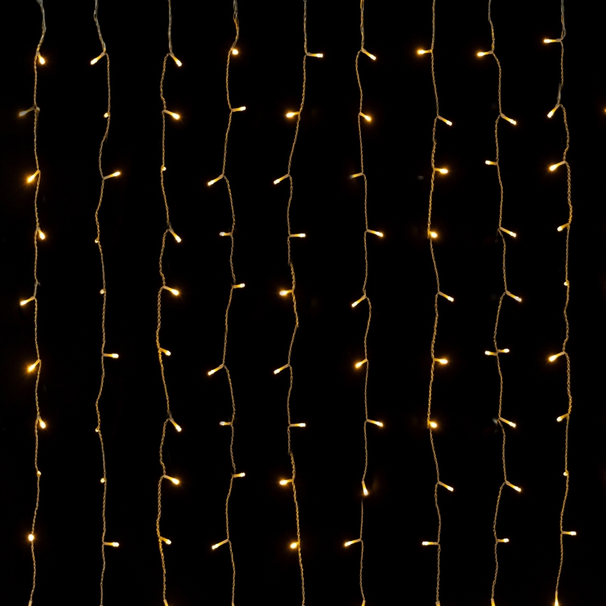 Aigostar - LED-ljusslinga för utomhusbruk 288xLED 1,5x1,8m IP44 varmvit