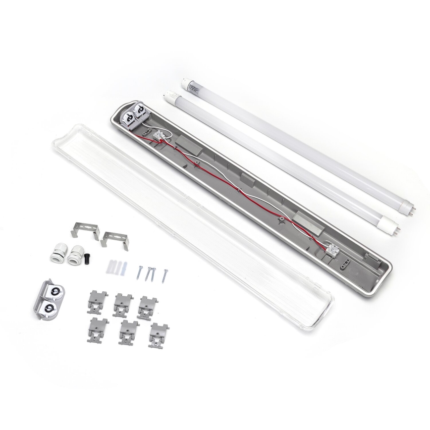 Aigostar - LED lysrör arbetsbelysning 2xG13/9W/230V 4000K 66,6 cm IP65