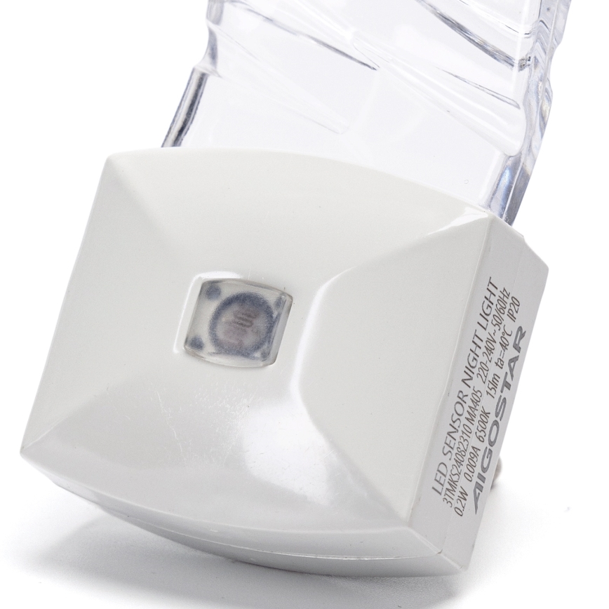 Aigostar - LED Nattlampa med skymningssensor LED/0,2W/230V 6500K