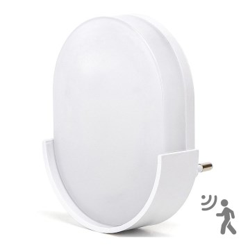 Aigostar - LED nattlampa med sensor LED/1W/230V 6500K oval