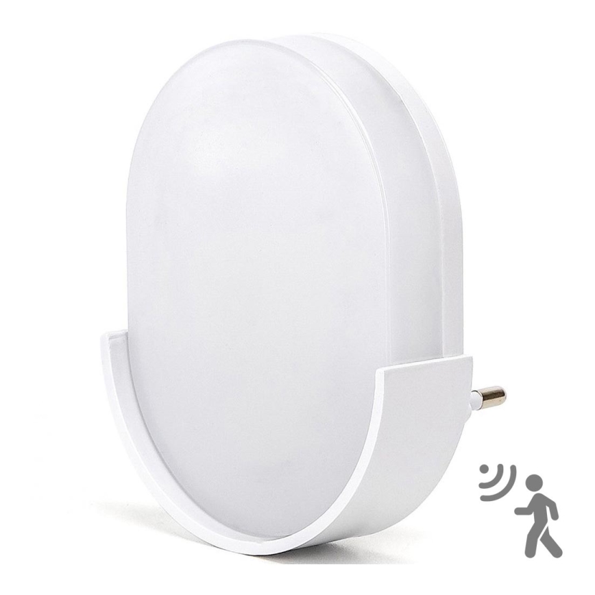 Aigostar - LED nattlampa med sensor LED/1W/230V 6500K oval