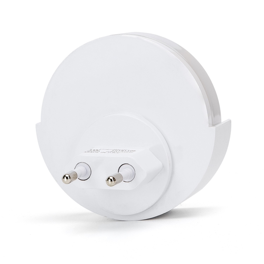 Aigostar - LED Nattlampa med skymningssensor LED/1W/230V 6500K rund
