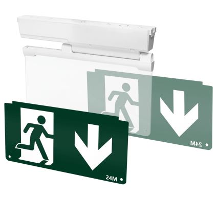 Aigostar - LED nödbelysning EMERGENCY EXIT LED/3,6W/230V 6500K 500mAh