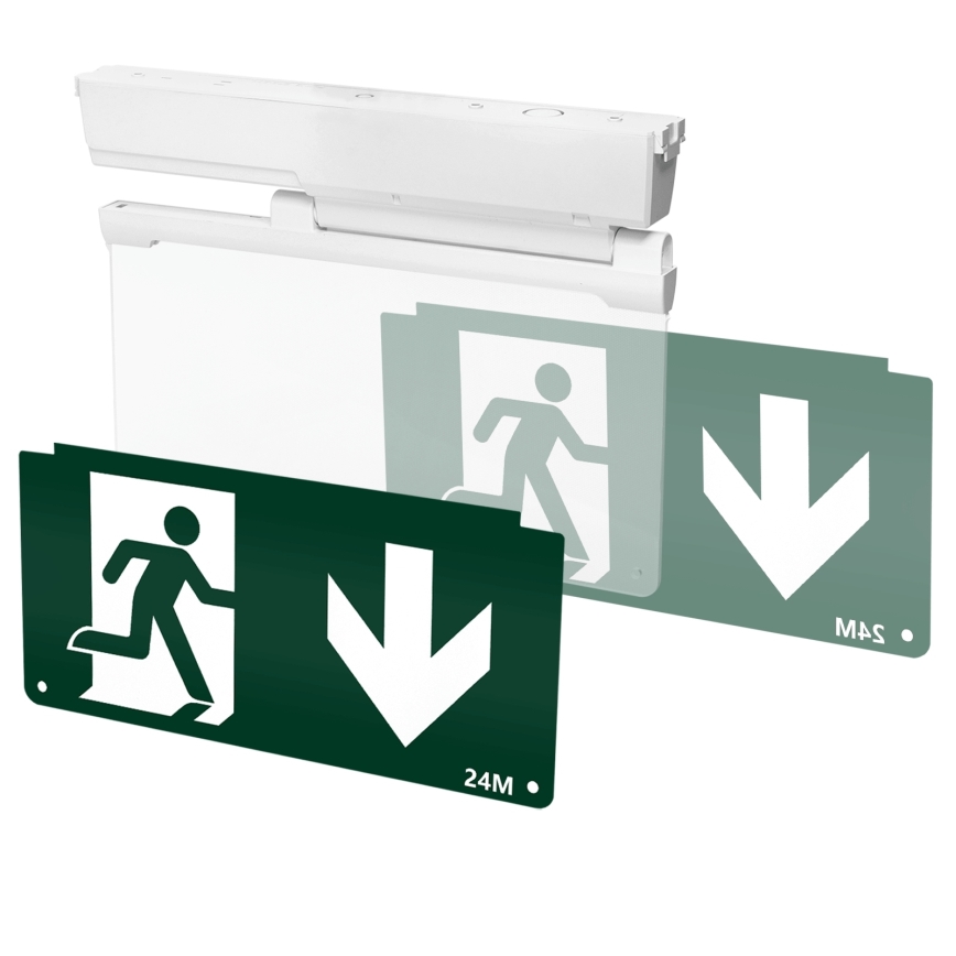 Aigostar - LED nödbelysning EMERGENCY EXIT LED/3,6W/230V 6500K 500mAh