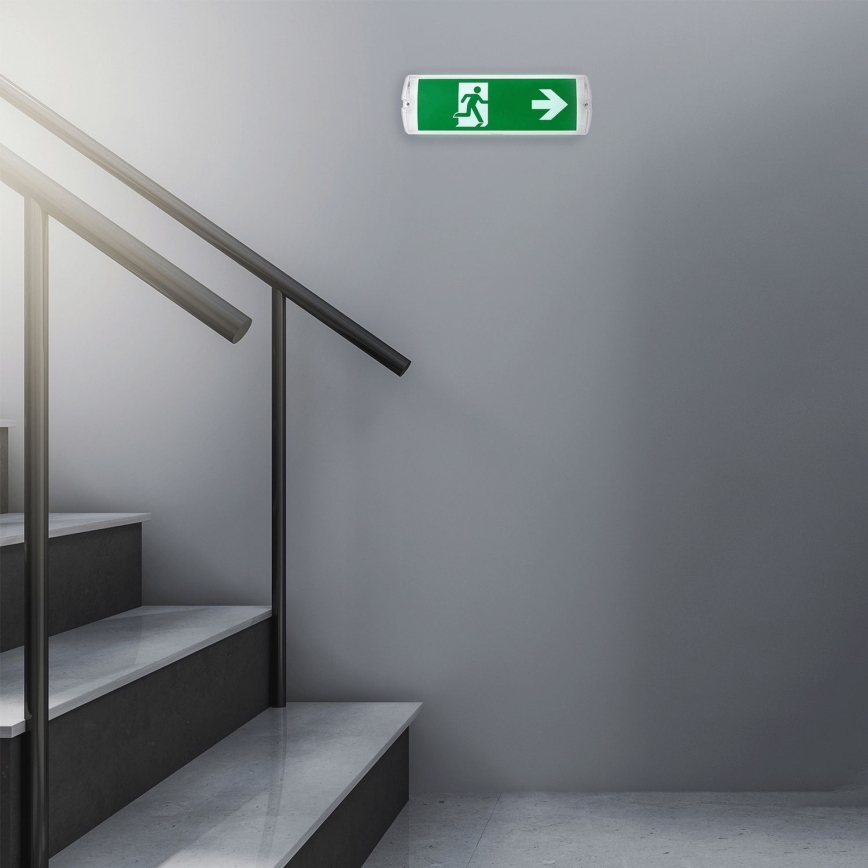 Aigostar - LED nödbelysning EMERGENCY EXIT LED/4W/230V IP65 6500K 600mAh
