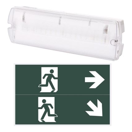 Aigostar - LED nödbelysning EMERGENCY EXIT LED/4W/230V IP65 6500K 600mAh