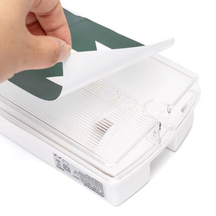 Aigostar - LED nödbelysning EMERGENCY EXIT LED/4W/230V IP65 6500K 600mAh