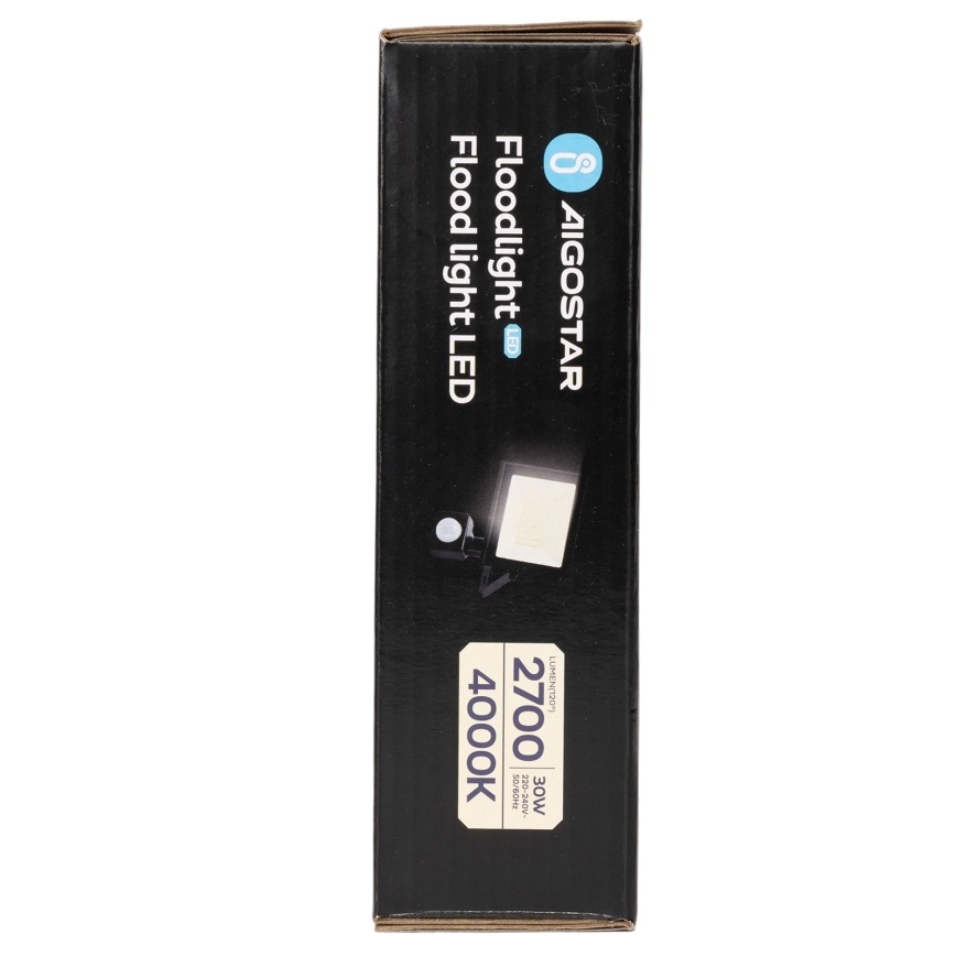 Aigostar - LED-reflektor med sensor LED/30W/230V 4000K IP65