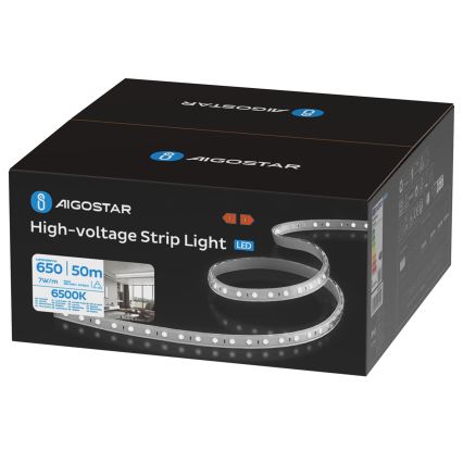 Aigostar - LED-remsa för utomhusbruk 50 m LED/350W/230V 6500K IP65