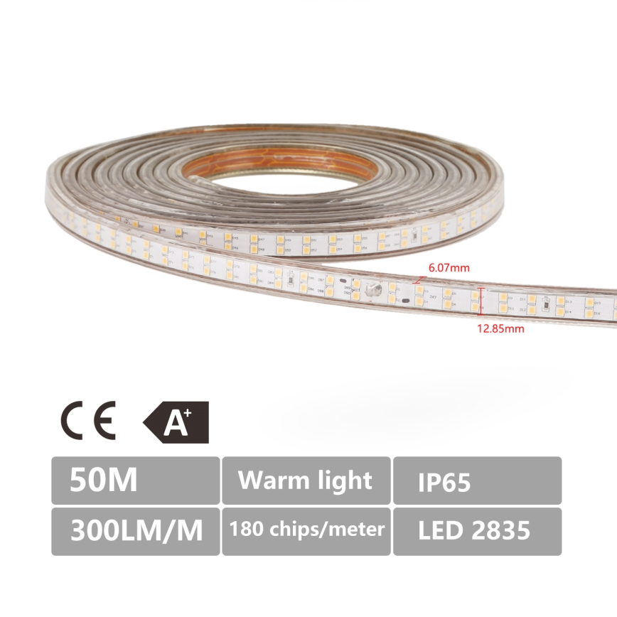 Aigostar - LED-remsa för utomhusbruk 50m LED/400W/230V 6500K IP65