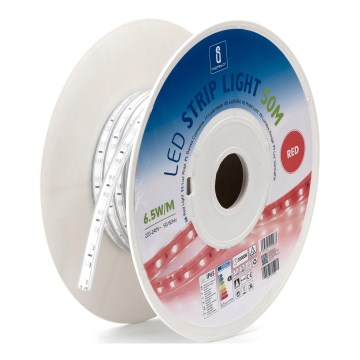 Aigostar - LED-remsa LED/325W/230V 50m röd IP65