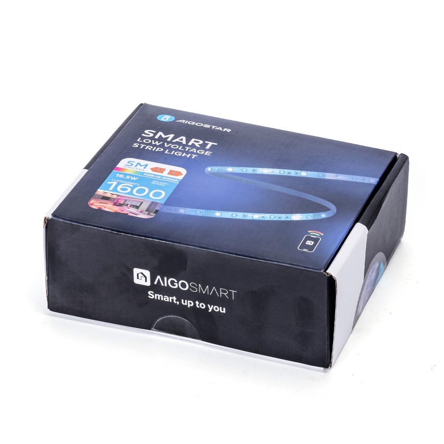 Aigostar - LED RGB dimbar LED-remsa 6,5 m LED/16,5W/12/230V 3000K Wi-Fi