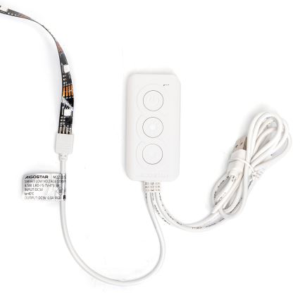 Aigostar - LED RGB Smart Dimbar remsa 4x0,5m LED/4,5W/5V Wi-Fi + fjärrkontroll