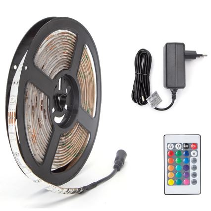 Aigostar - LED RGB Dimbar slinga 5m LED/24W/12/230V IP65 + RC