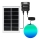 Aigostar - LED RGB Dimbar  solcellsljuskrona MESH LED/20W/3,7V 4000 mAh 2700K-6500K IP65 diameter 20 cm
