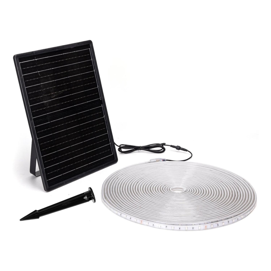 Aigostar - LED RGB Dimbar solcellsstrip LED/20W/3,2V 20 m IP65 20000 mAh + fjärrkontroll