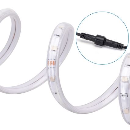 Aigostar - LED RGB Dimbar solcellsstrip LED/5W/3,2V 5+2m IP65 + fjärrkontroll