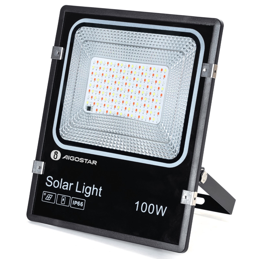 Aigostar - LED RGB Dimbart solreflektor LED/100W/3,2V IP66 + fjärrkontroll