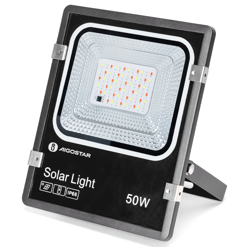 Aigostar - LED RGB Dimbar solreflektor LED/50W/3,2V IP66 4000 mAh + fjärrkontroll