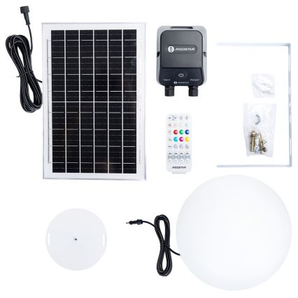 Aigostar - LED RGB dimmbar utomhuslampa MESH LED/35W/3,7V 4000mAh 2700-6500K IP65 Ø 30 cm