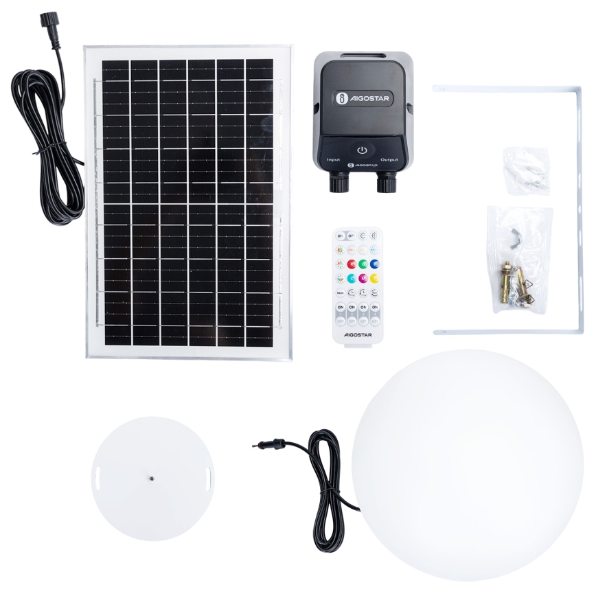 Aigostar - LED RGB dimmbar utomhuslampa MESH LED/35W/3,7V 4000mAh 2700-6500K IP65 Ø 30 cm