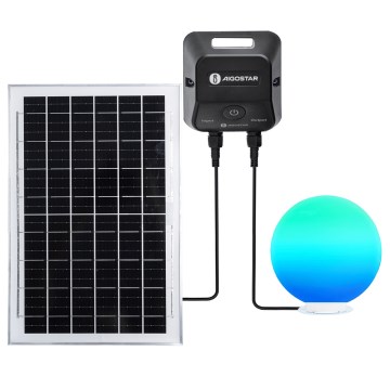 Aigostar - LED RGB dimbar utomhuslampa MESH LED/35W/3,7V 4000mAh 2700–6500K IP65 Ø 50 cm