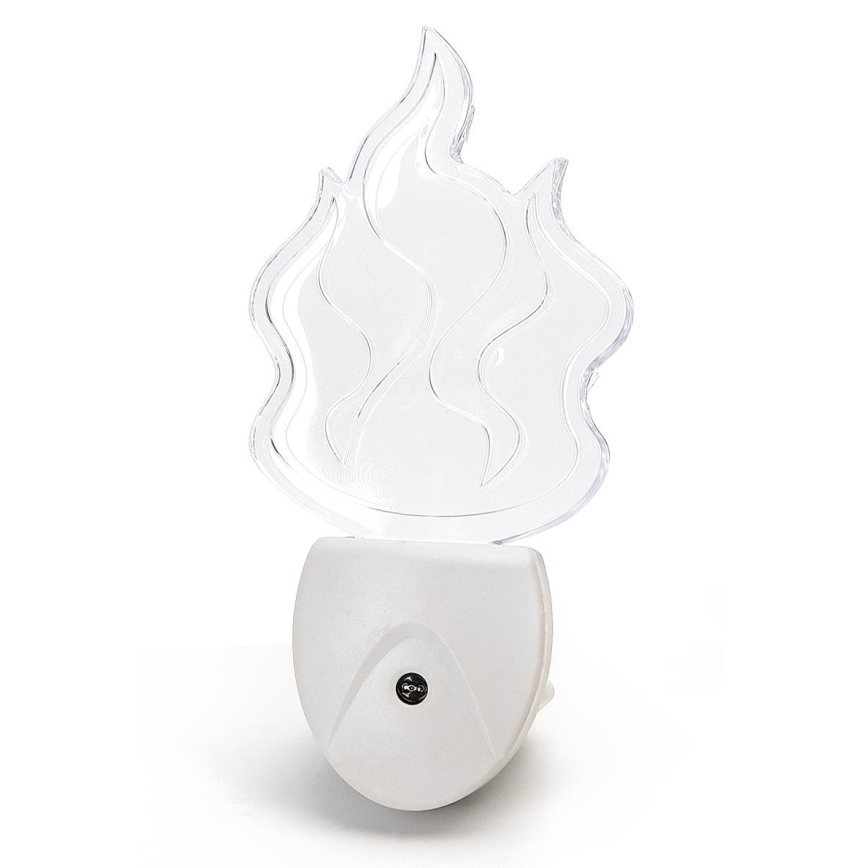 Aigostar - LED RGB Nattlampa med sensor LED/0,5W/230V flamma