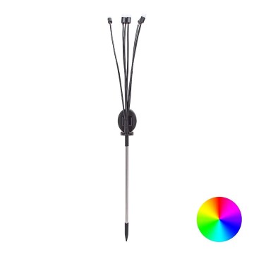 Aigostar - LED RGB Solar dekorativ lampa LED/0,04W/1,2V 68,5cm IP44