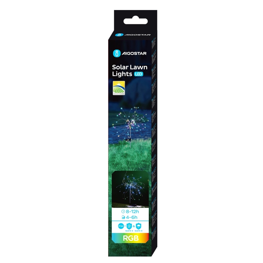 Aigostar - LED RGB solcellsbelysning LED/0,03W/1,2V IP44 300 mAh