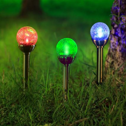 Aigostar - LED RGB solcellsbelysning LED/0,08W/2V IP44 200 mAh