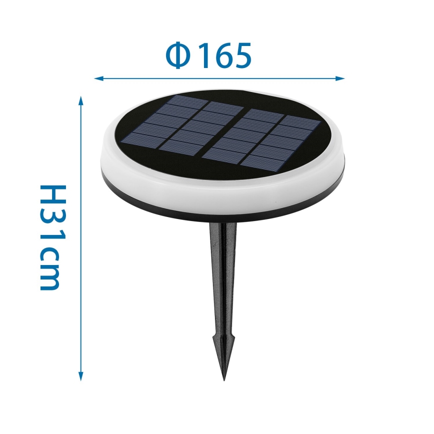 Aigostar - LED RGB solcellsbelysning LED/0,6W/3,7V IP65