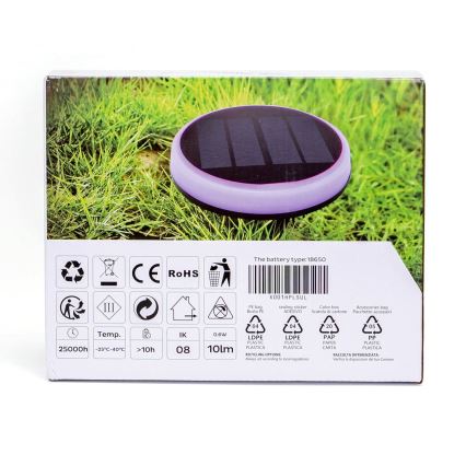 Aigostar - LED RGB solcellsbelysning LED/0,6W/3,7V IP65