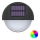 Aigostar - LED RGB Solcellsvägglampa LED/1W/1,2V svart IP44