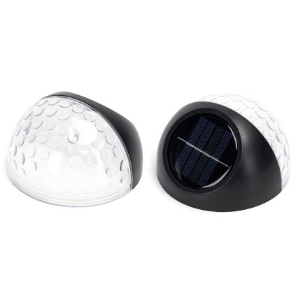 Aigostar - LED RGB Solcellsvägglampa LED/2W/1,2V svart IP44