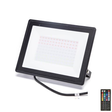 Aigostar - LED RGB strålkastare LED/100W/230V IP65 + fjärrkontroll