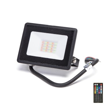 Aigostar - LED RGB strålkastare LED/20W/230V IP65 + fjärrkontroll