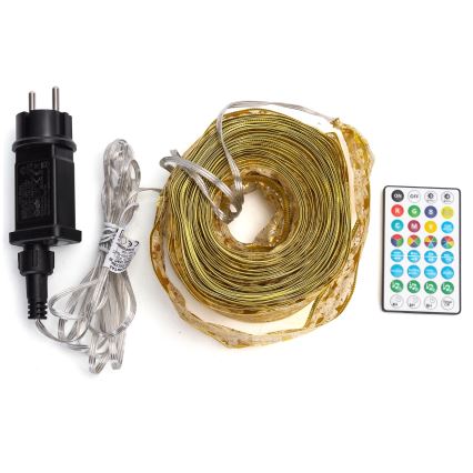 Aigostar - LED RGBICW Utomhus julslinga 100 LED 10 m IP44 + fjärrkontroll