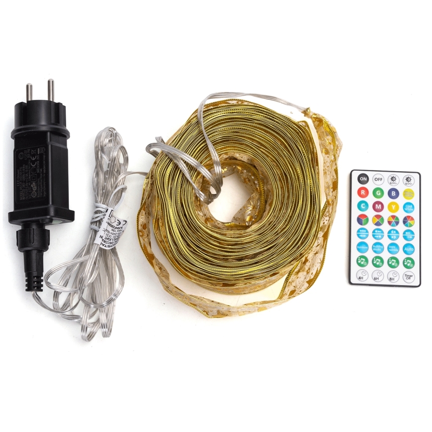 Aigostar - LED RGBICW Utomhus julslinga 100 LED 10 m IP44 + fjärrkontroll