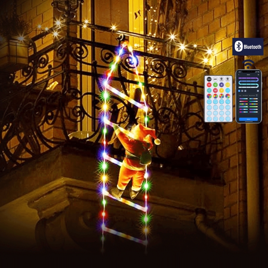 Aigostar - LED RGBICW Utomhus juldekoration 150xLED/230V 3m IP44 + fjärrkontroll