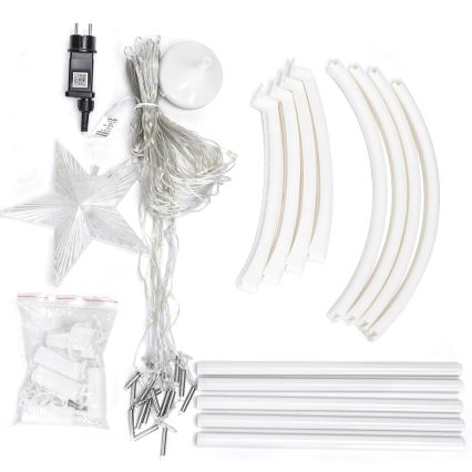 Aigostar - LED RGBICW utomhus juldekoration 165 LED/230V 1,8 m IP44 + fjärrkontroll