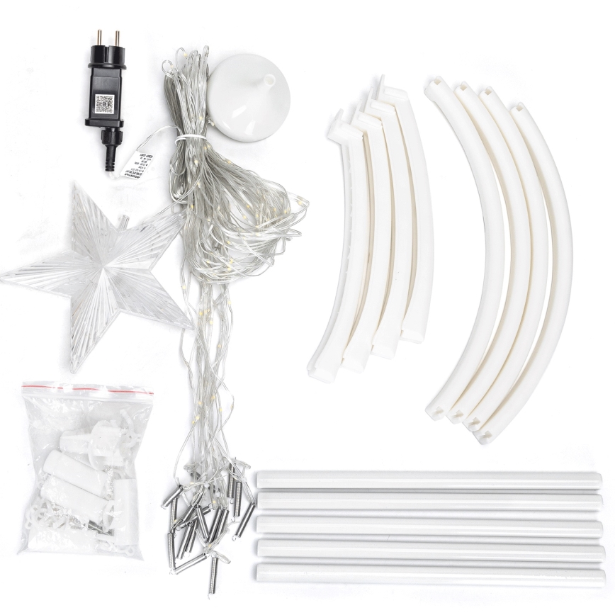 Aigostar - LED RGBICW utomhus juldekoration 165 LED/230V 1,8 m IP44 + fjärrkontroll