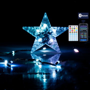 Aigostar - LED RGBICW Utomhus julslinga 100 LED 10 m IP44 + fjärrkontroll