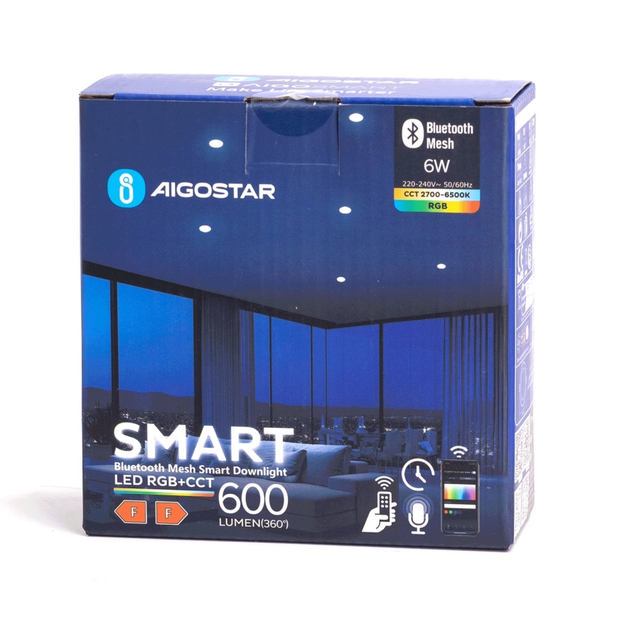 Aigostar - LED RGBW Ljusreglerad hängande badrumslampa MESH Smart LED/6W/230V 2700-6500K IP44