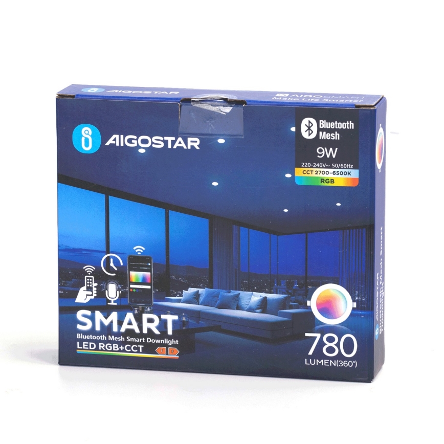 Aigostar - LED RGBW Ljusreglerad hängande badrumslampa MESH Smart LED/9W/230V 2700-6500K IP44